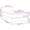 vidaXL Boxspring met matras fluweel donkergroen 80x200 cm