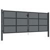 vidaXL Tuinpoort Antraciet 400x150 cm Staal