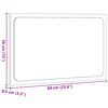 vidaXL Badkamerspiegel met LED 60x8,5x38 cm bewerkt hout bruin eiken