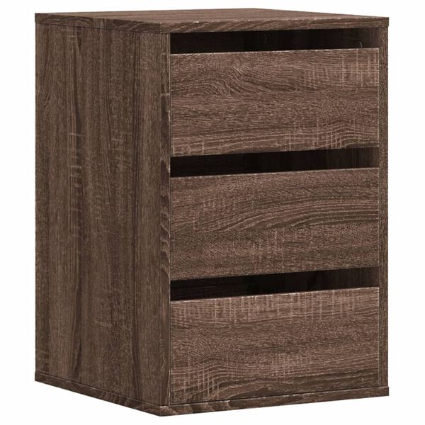 vidaXL Ladekast 40x41x58 cm bewerkt hout bruin eikenkleurig
