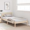 vidaXL Bedframe met hoofdeinde Naturel 90 x 200 cm Massief grenenhout