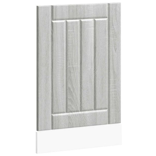 vidaXL Vaatwaspaneel Lucca bewerkt hout grijs sonoma eiken