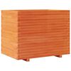 vidaXL Plantenbak 90x60x72 cm massief grenenhout wasbruin