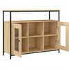vidaXL Dressoir 100x35x80 cm bewerkt hout sonoma eikenkleurig