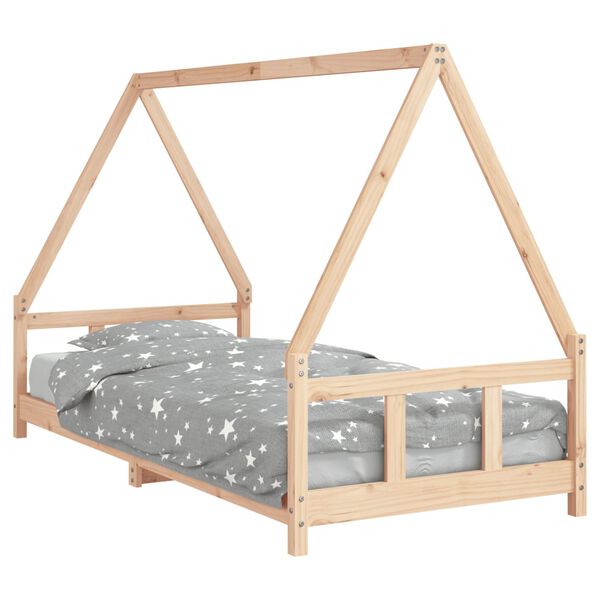 vidaXL Kinderbedframe 90x200 cm massief grenenhout