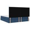 vidaXL Opslag bed met matras met matras Blauw 200 x 200 cm Polyester
