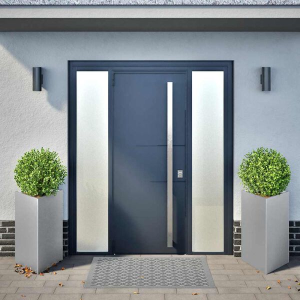 vidaXL Plantenbakken 2 st driehoek 50x43x75 cm gegalvaniseerd staal