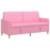vidaXL Bank met opslag Roze 172 x 78 x 87 cm Polyester