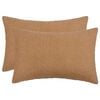 vidaXL Kussensloop 2 st HEERLEN Beige 30 x 50 cm Boucl&eacute;