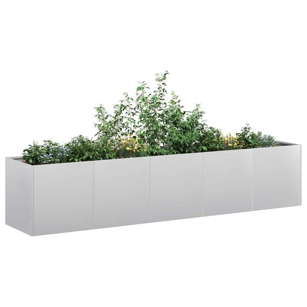 vidaXL Plantenbak 200x40x40 cm gegalvaniseerd staal