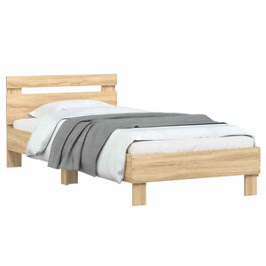 vidaXL Bedframe Sonoma Eiken Bewerkt hout