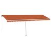 vidaXL Luifel vrijstaand handmatig uittrekbaar 600x300 cm oranje bruin
