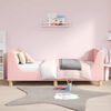 vidaXL Bedframe voor kinderen met hoofdbord Roze 80 x 160 cm