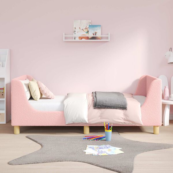 vidaXL Bedframe voor kinderen met hoofdbord Roze 80 x 160 cm