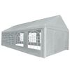 vidaXL Tentdoek zonder frame Grijs 8 x 4 m PE