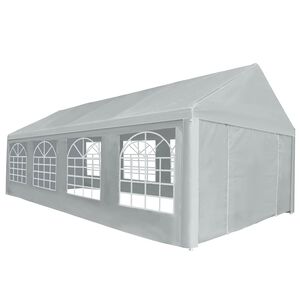 vidaXL Tentdoek zonder frame Grijs 8 x 4 m PE