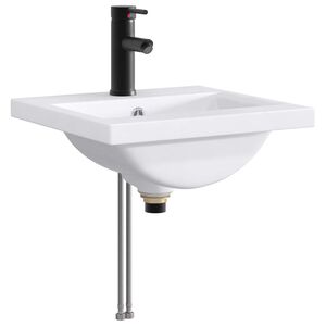 vidaXL Badkamer Waskom Mat Zwart 42 x 40 x 16,5 cm Metaal
