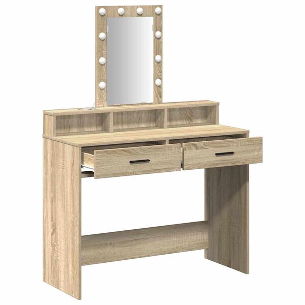 vidaXL Plafondtafel met lade Bruin 100 x 41 x 140 cm Bewerkt hout
