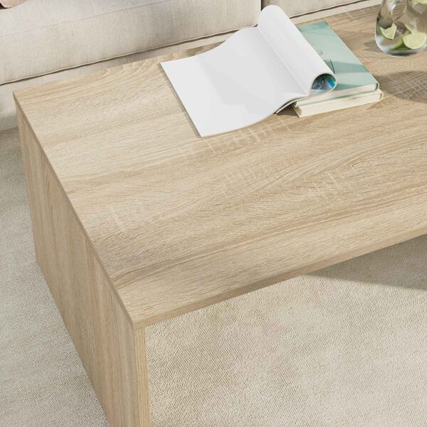 vidaXL Salontafel Sonoma Eiken 95 x 50 x 34 cm Bewerkt hout
