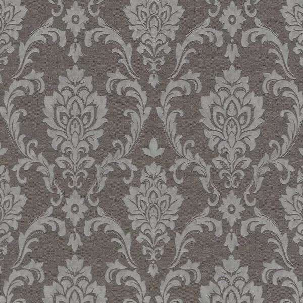 vidaXL 4 st Vliesbehangrollen ornament druk 0,53x10 m taupe