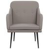 vidaXL Fauteuil 63x76x80 cm stof taupe