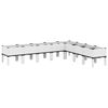 vidaXL Plantenbak met poten 200x160x42 cm polypropeen wit