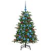 vidaXL Kunstkerstboom Groen 120 cm PVC en Metaal en Plastic