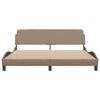 vidaXL Bedframe "Dover" kunstleer cappuccinokleurig 180x200 cm