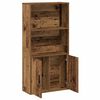 vidaXL Boekenkast 60x24x120 cm bewerkt hout oud houtkleurig