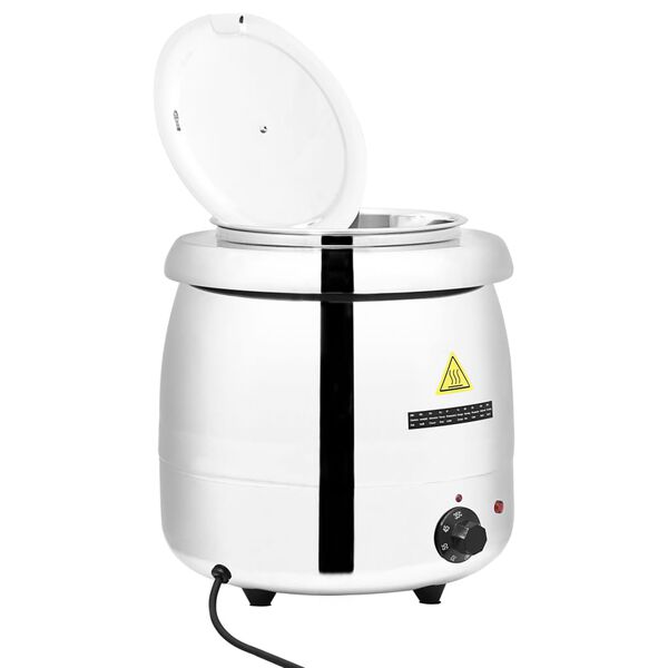 vidaXL Soepketel elektrisch 10 L roestvrij staal