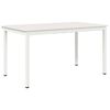 vidaXL Eettafel Wit 140 x 80 x 75 cm Massief grenenhout