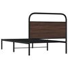 vidaXL Bedframe zonder matras bewerkt hout bruin eikenkleur 90x190 cm