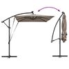 vidaXL Parasol Taupe 294 x 200 x 270 cm Polyester en Aluminium