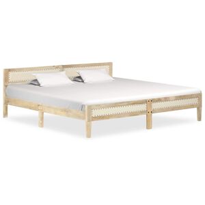 vidaXL Bedframe massief mangohout 200x200 cm