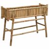 vidaXL Tuinplanter met Houder Naturel 100 x 38 x 74 cm Bamboe