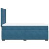 vidaXL Boxspring met matras fluweel blauw 100x200 cm