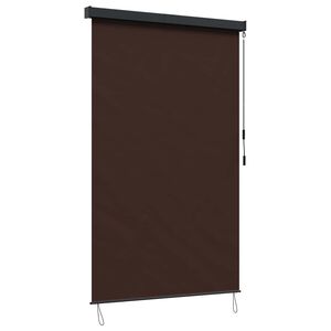 vidaXL Rolgordijn Bruin 60 x 250 cm Stof en Aluminium