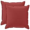vidaXL Kussensloop 2 st HOUTEN Wijnrood 60 x 60 cm Polyester