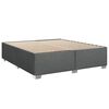 vidaXL Boxspring met matras stof donkergrijs 180x200 cm