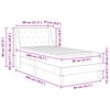 vidaXL Bedframe met matras met matras Donkergrijs 80 x 200 cm Fluweel