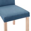 vidaXL Eetkamerstoelen 4 st stof blauw