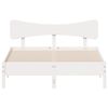 vidaXL Bedframe zonder matras massief grenenhout wit 120x190 cm