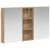 vidaXL Badkamerkastenset 3 st 80 x 10,5 x 50 cm Bewerkt hout