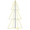 vidaXL Kegelkerstboom 300 LED's binnen en buiten 120x220 cm
