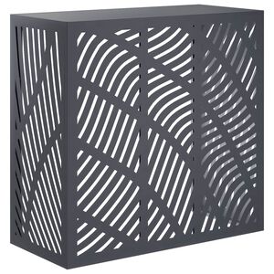 vidaXL Airconditioner hoes Antraciet 110 x 50 x 105 cm Staal
