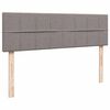 vidaXL Ottoman bed met matras en LED's 160x200cm stof taupe