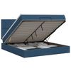 vidaXL Ottoman bed met matras met hoofdeinde Blauw 140 x 200 cm Stof