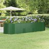 vidaXL Plantenbak 322x100x68 cm gegalvaniseerd staal groen