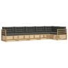 vidaXL Buiten bankenset 6 st Wit en antracietkleurig Polyester