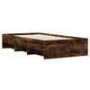 vidaXL Bedframe zonder matras hout gerookt eikenkleurig 100x200 cm
